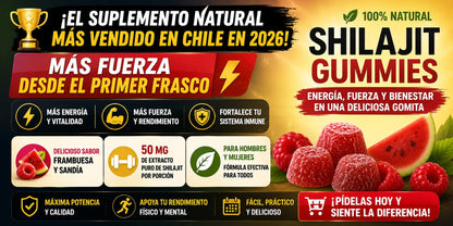 SHILAJIT GOMITAS - SUPLEMENTO DE VITALIDAD Y BIENESTAR