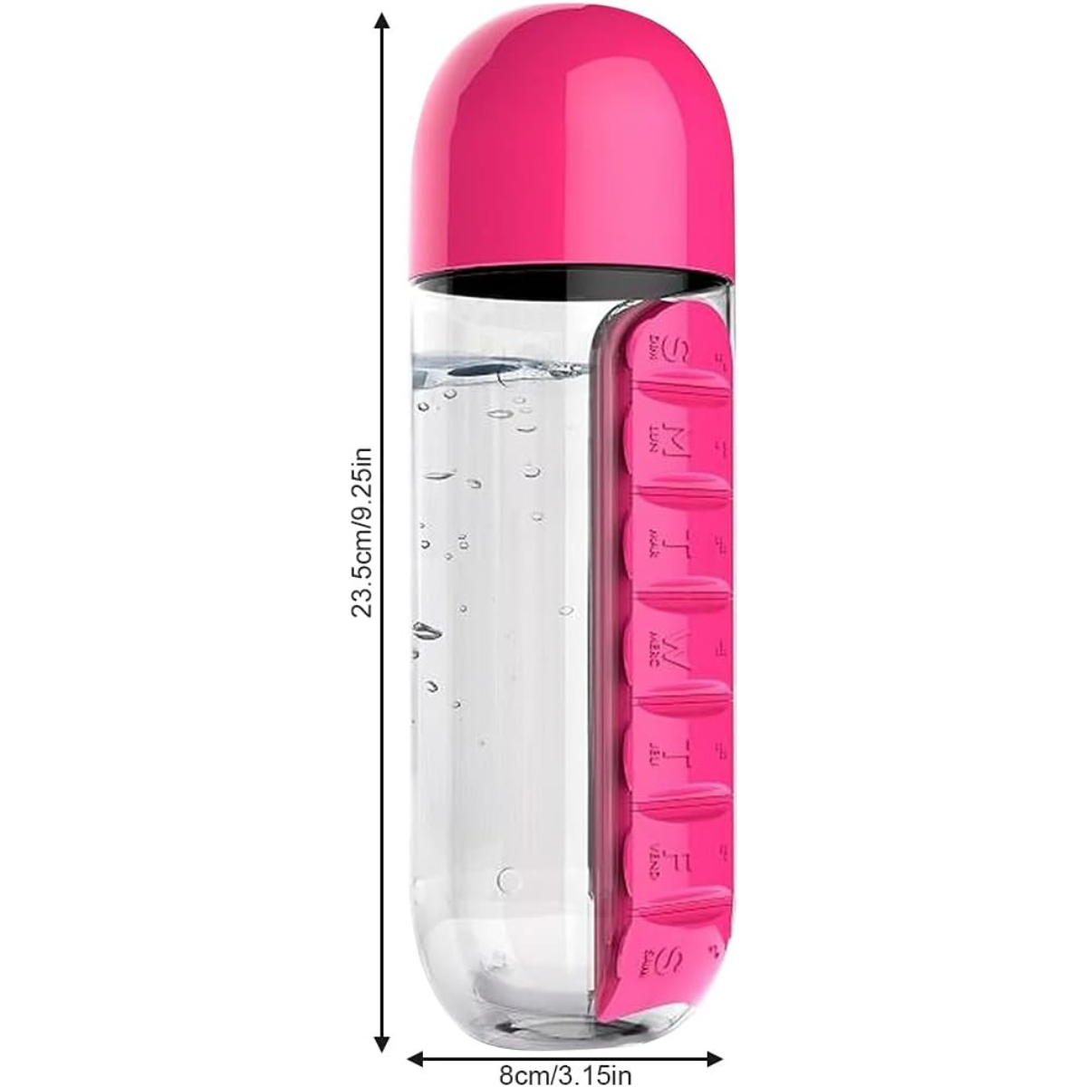 BOTELLA PASTILLERO 3 EN 1 DE 600 ML.