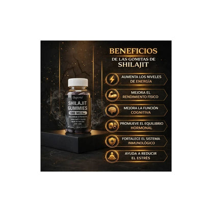 SHILAJIT GOMITAS - SUPLEMENTO DE VITALIDAD Y BIENESTAR