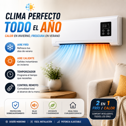 AIRE ACONDICIONADO EFICIENTE 2 EN 1