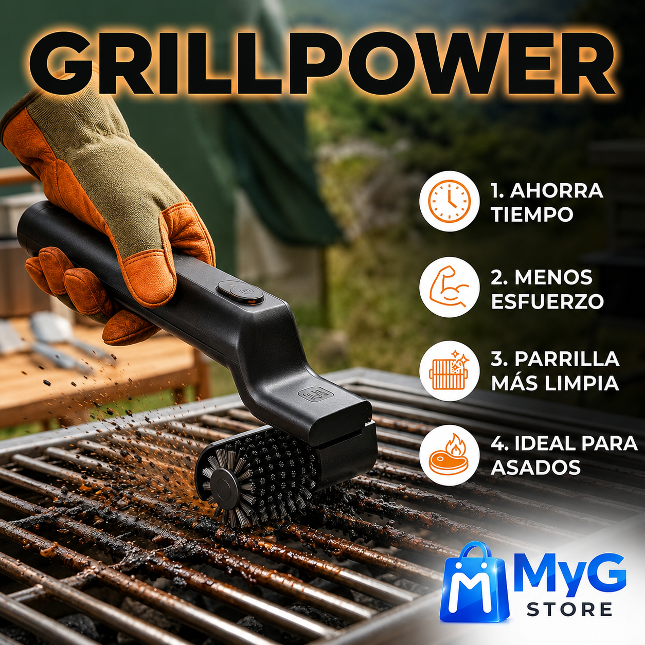 GRILLPOWER™ – LIMPIEZA PROFUNDA PARA UNA PARRILLA COMO NUEVA