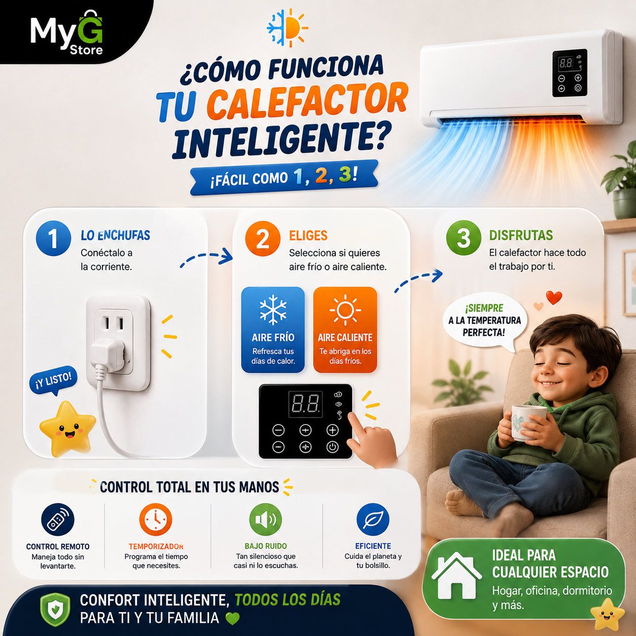 🥇 CLIMA SMART™ – FRESCURA Y CALEFACCIÓN EFICIENTE TODO EL AÑO